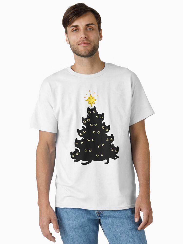 Thumbnail 1 of 7, Classic T-Shirt, Meowy Christmas designed and sold by irmirx.