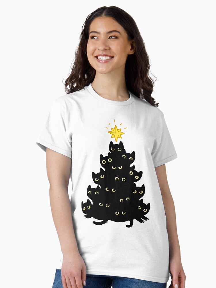 Thumbnail 2 of 7, Classic T-Shirt, Meowy Christmas designed and sold by irmirx.