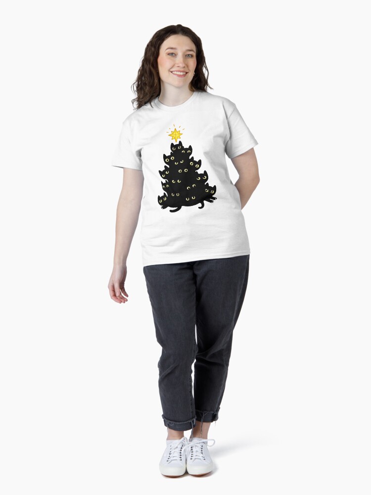 Thumbnail 4 of 7, Classic T-Shirt, Meowy Christmas designed and sold by irmirx.