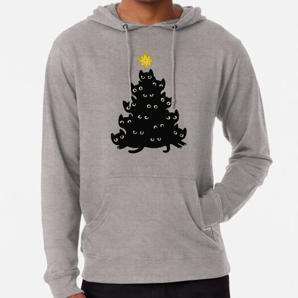 Meowy Christmas Lightweight Hoodie