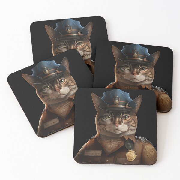 Item preview, Fun cat sheriff  designed and sold by AnimalArtPhotos.