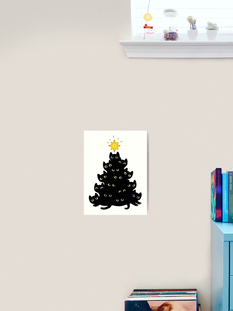 Meowy Christmas Art Print By Irmirx Redbubble Meowy Christmas Art Print By Irmirx Redbubble