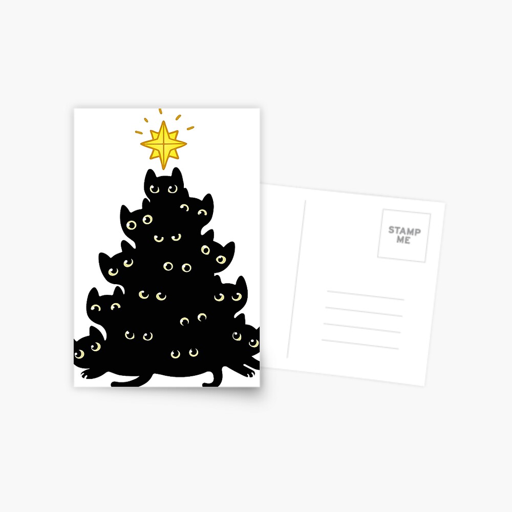 Meowy Christmas Postcard