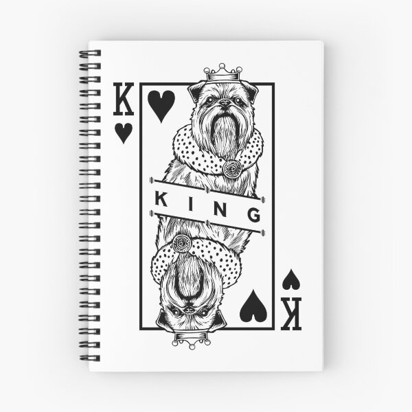 Item preview, Brussels Griffon King Of Hearts Funny Dog Griff Pop Art designed and sold by GrandeDuc.
