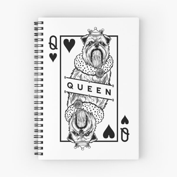 Item preview, Brussels Griffon Queen Of Hearts Funny Dog Griff Pop Art designed and sold by GrandeDuc.