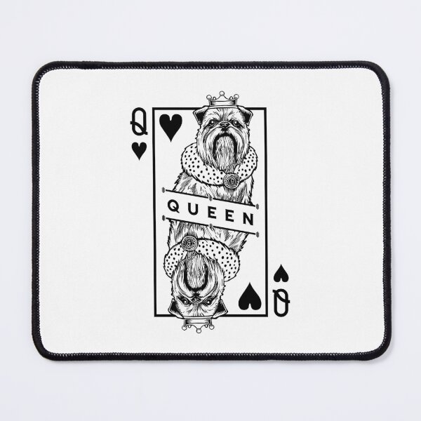 Item preview, Brussels Griffon Queen Of Hearts Funny Dog Griff Pop Art designed and sold by GrandeDuc.
