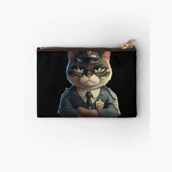 Item preview, Cat police on duty designed and sold by AnimalArtPhotos.