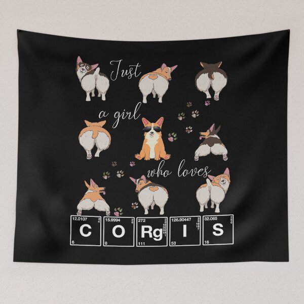 Item preview, Just A Girl Who Loves Corgis Welsh Corgi Dog Lover Science designed and sold by r-silver.