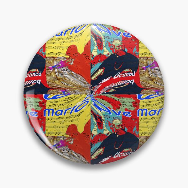 Item preview, ATTRACTIVE PORTRAIT OF CHARLES GOUNOD - MUSICIAN COMPOSER - VIRTUAL CONCERT ORGAN TRUMPET DUO - FUNNY MUSIC SCORE AVE MARIA PATCHWORK PATTERN - GREAT GIFT FOR ORGANISTS AND TRUMPETERS designed and sold by Ralek.