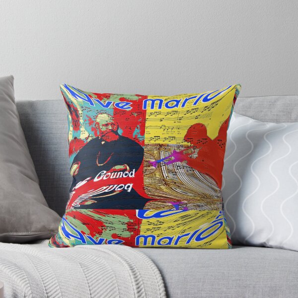Item preview, ATTRACTIVE PORTRAIT OF CHARLES GOUNOD - MUSICIAN COMPOSER - VIRTUAL CONCERT ORGAN TRUMPET DUO - FUNNY MUSIC SCORE AVE MARIA PATCHWORK PATTERN - GREAT GIFT FOR ORGANISTS AND TRUMPETERS designed and sold by Ralek.