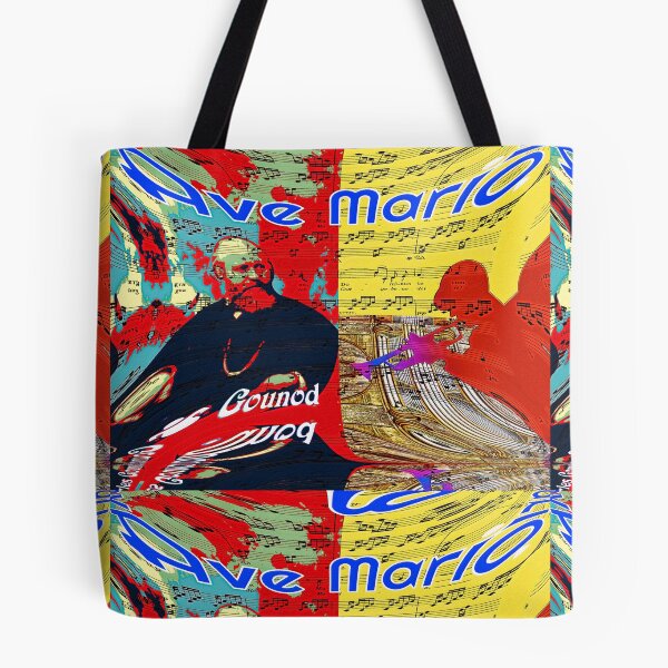 Item preview, ATTRACTIVE PORTRAIT OF CHARLES GOUNOD - MUSICIAN COMPOSER - VIRTUAL CONCERT ORGAN TRUMPET DUO - FUNNY MUSIC SCORE AVE MARIA PATCHWORK PATTERN - GREAT GIFT FOR ORGANISTS AND TRUMPETERS designed and sold by Ralek.