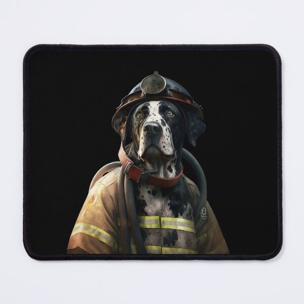 Item preview, Dog fireman designed and sold by AnimalArtPhotos.