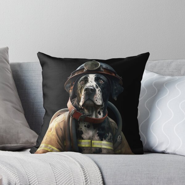 Item preview, Dog fireman designed and sold by AnimalArtPhotos.