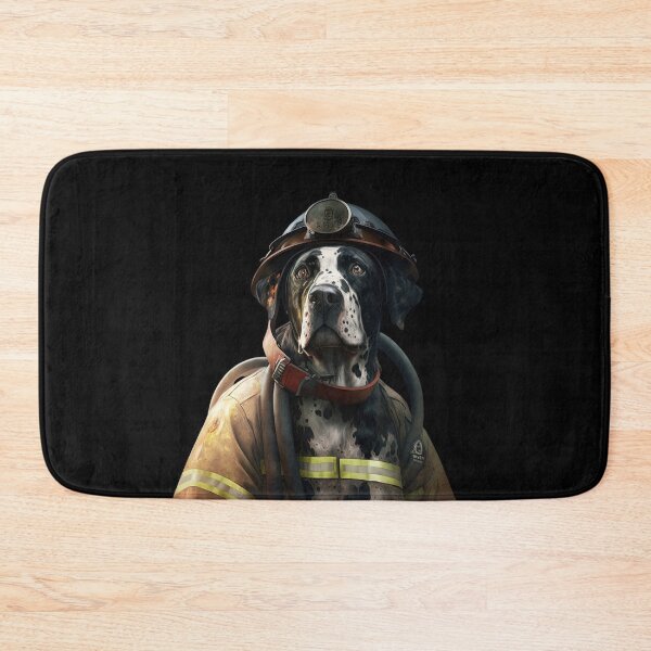 Item preview, Dog fireman designed and sold by AnimalArtPhotos.