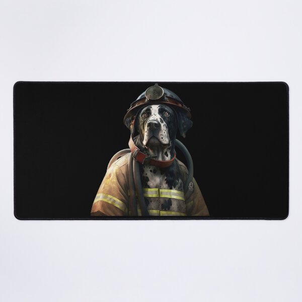 Item preview, Dog fireman designed and sold by AnimalArtPhotos.