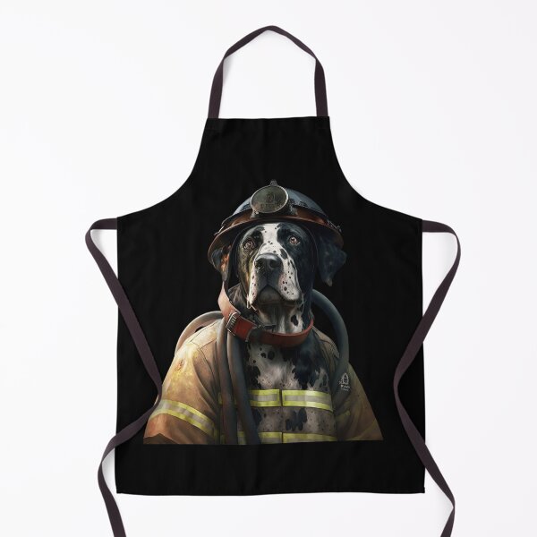Item preview, Dog fireman designed and sold by AnimalArtPhotos.