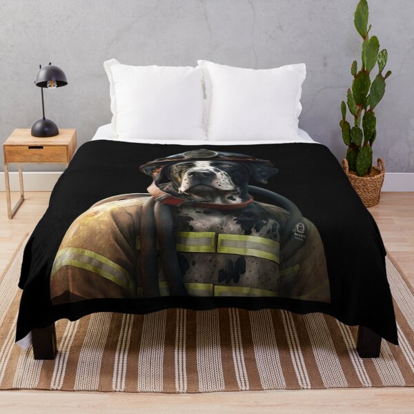 Item preview, Dog fireman designed and sold by AnimalArtPhotos.