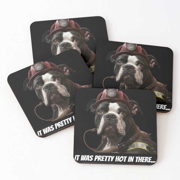 Item preview, Fireman dog funny joke designed and sold by AnimalArtPhotos.