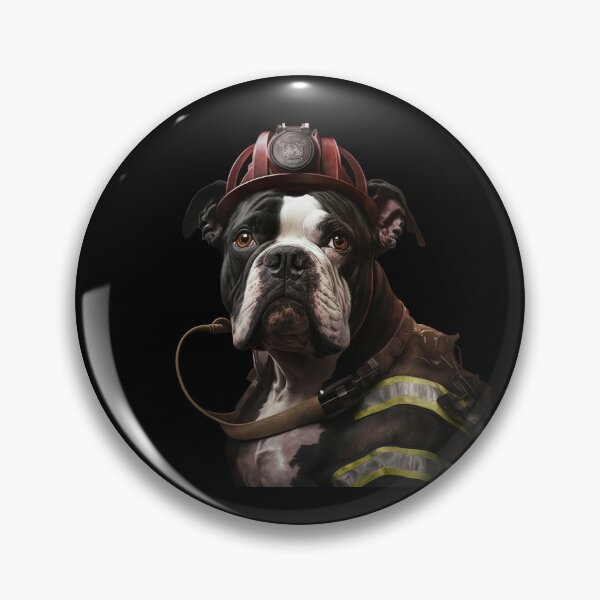 Item preview, Bulldog fireman  designed and sold by AnimalArtPhotos.
