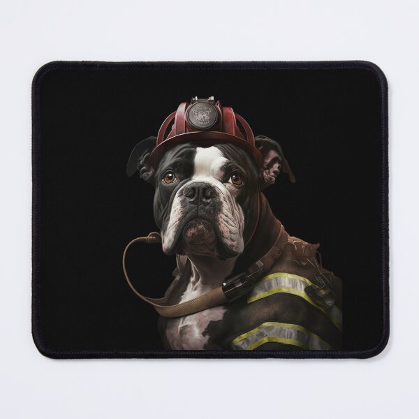 Item preview, Bulldog fireman designed and sold by AnimalArtPhotos.