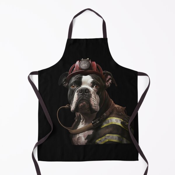 Item preview, Bulldog fireman designed and sold by AnimalArtPhotos.