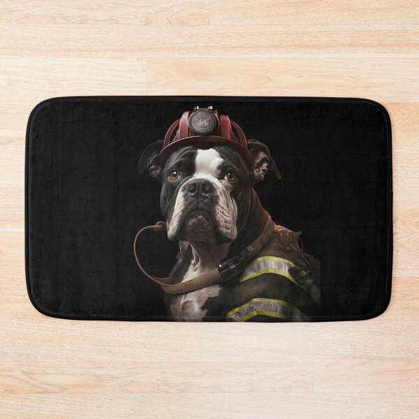 Item preview, Bulldog fireman  designed and sold by AnimalArtPhotos.