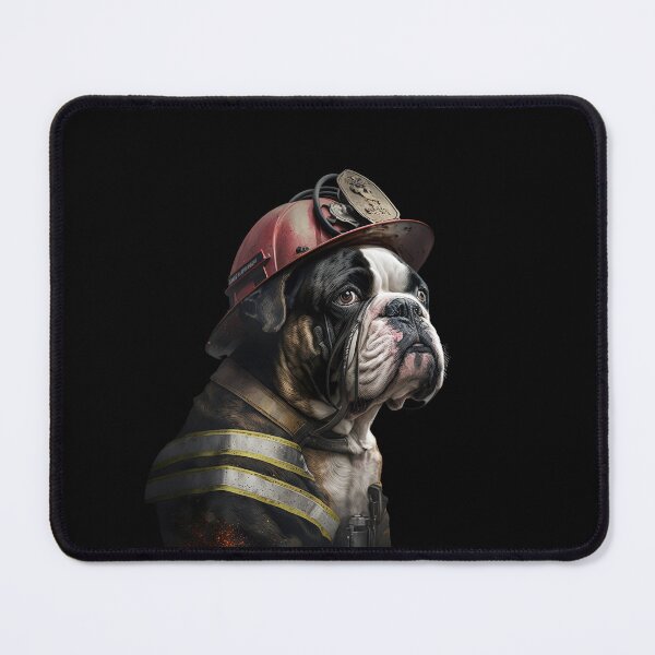 Item preview, Boxer dog fireman designed and sold by AnimalArtPhotos.