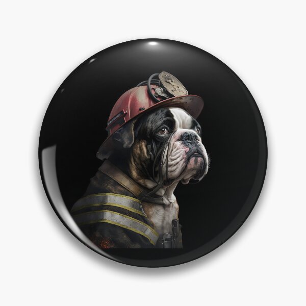 Item preview, Boxer dog fireman  designed and sold by AnimalArtPhotos.