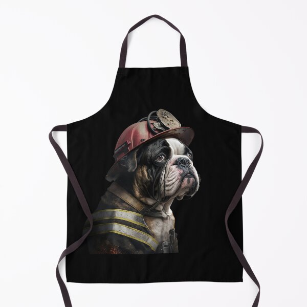 Item preview, Boxer dog fireman designed and sold by AnimalArtPhotos.