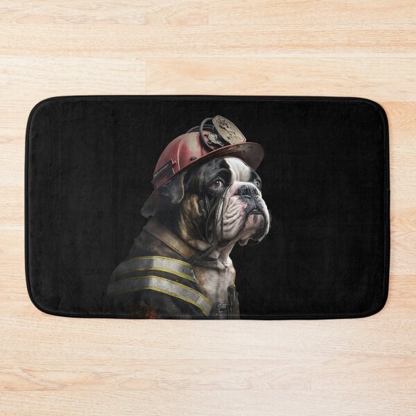 Item preview, Boxer dog fireman  designed and sold by AnimalArtPhotos.