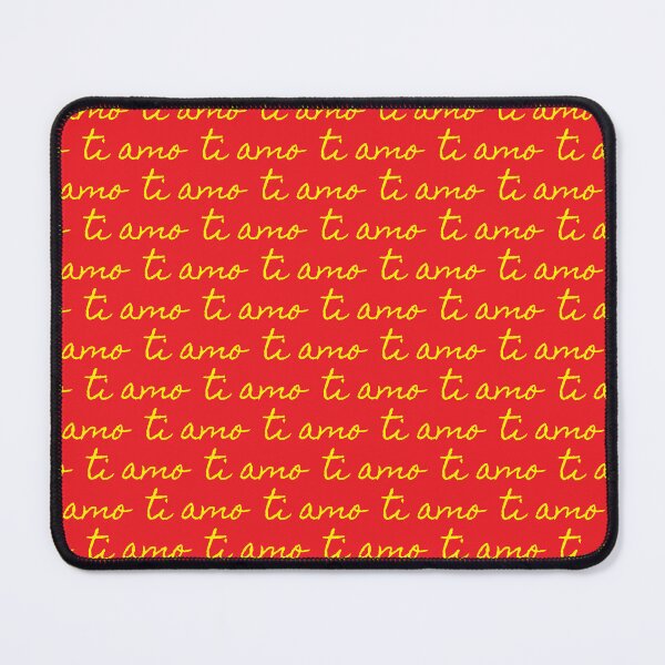 Item preview, Ti Amo | I love you in Italian | Typography Pattern | Yellow and Red designed and sold by rsty11.