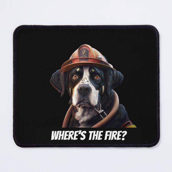 Item preview, Fireman dog designed and sold by AnimalArtPhotos.