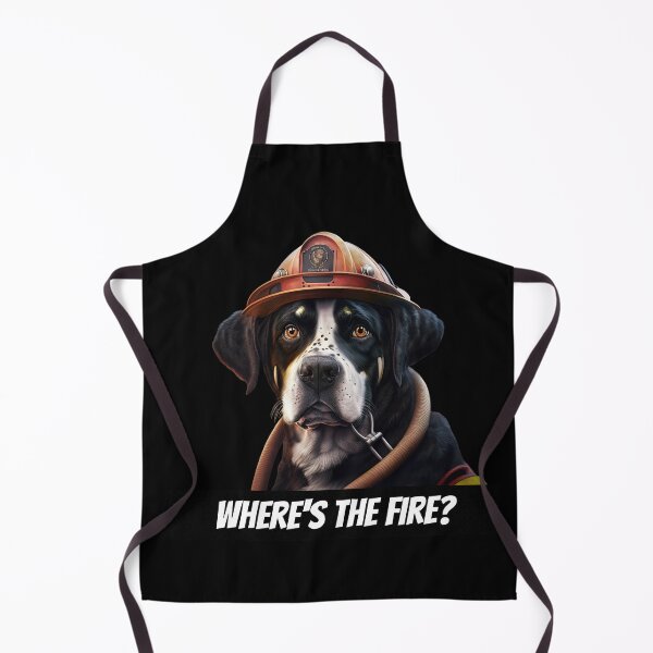 Item preview, Fireman dog designed and sold by AnimalArtPhotos.