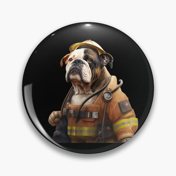 Item preview, Fireman bulldog designed and sold by AnimalArtPhotos.