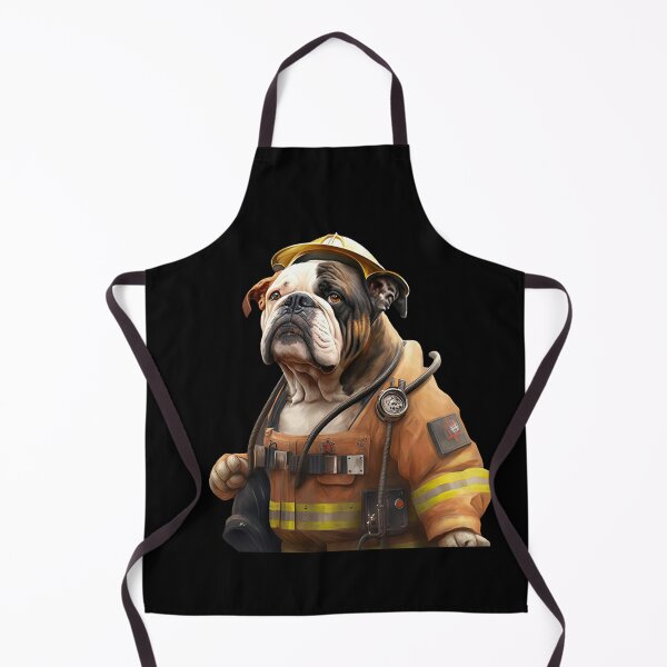 Item preview, Fireman bulldog designed and sold by AnimalArtPhotos.