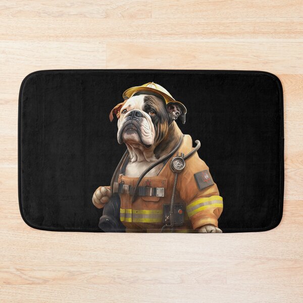Item preview, Fireman bulldog designed and sold by AnimalArtPhotos.