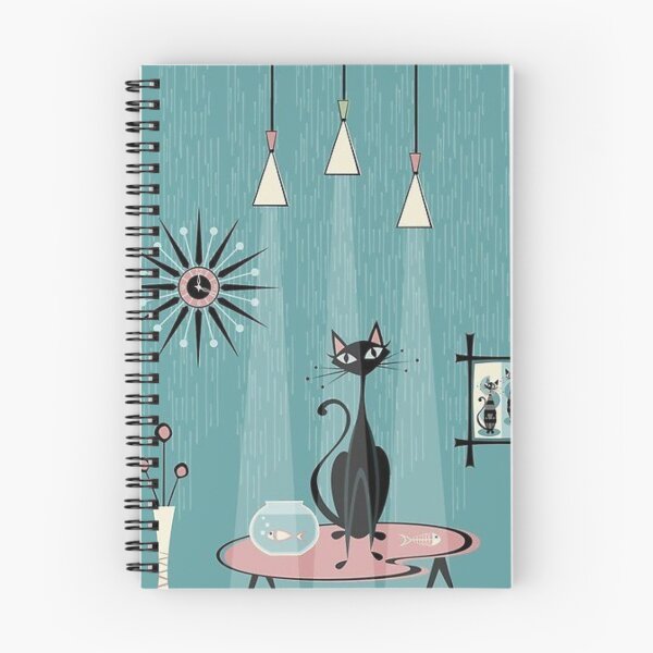 Item preview, Retro Atomic Cat Goes Fishing Vintage Design designed and sold by GypsyGarou.