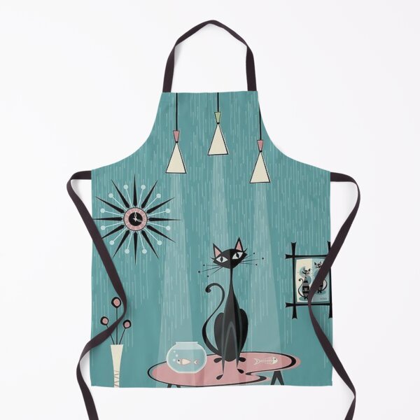 Item preview, Retro Atomic Cat Goes Fishing Vintage Design designed and sold by GypsyGarou.