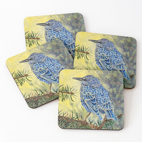 Item preview, Blue Speckled Starling designed and sold by TheArtery2010.