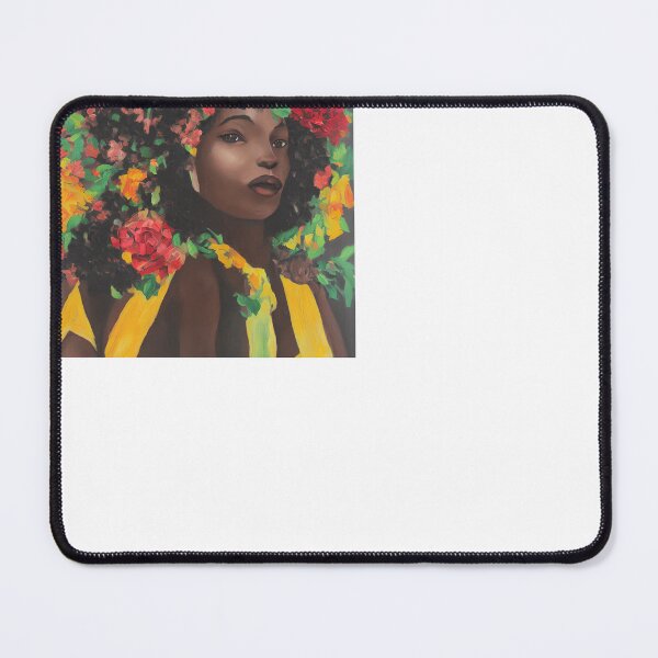 Item preview, Black Woman Flowers Painting Melanin Afro Black Month History Gift designed and sold by TMelonShop.