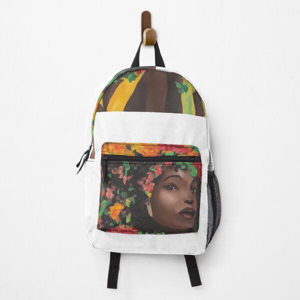 Item preview, Black Woman Flowers Painting Melanin Afro Black Month History Gift designed and sold by TMelonShop.