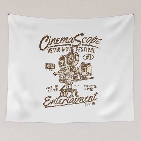 Item preview, CINEMA SCOPE - Cinema and Camera Shirt Motif designed and sold by THE SUPERIORS SHIRT SHOP.