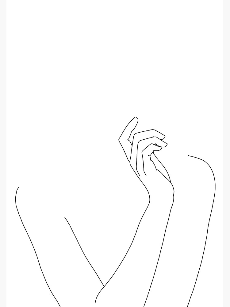 Woman's body line drawing - Alma by TheColourStudy