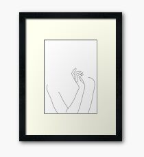 Körperzeichnung der Frau - Alma Gerahmtes Wandbild