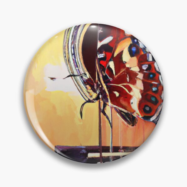 Item preview, Butterfly playing with guitar oil painting designed and sold by Color-Me-Blue.