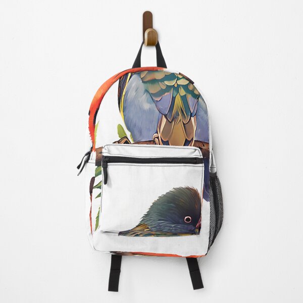 Item preview, Colorful Painting Couple Birds Kissing The Other, Valentine Gift designed and sold by TMelonShop.