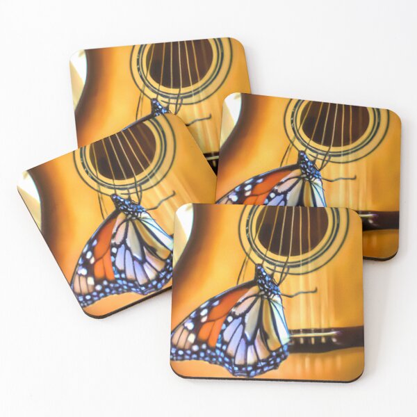 Item preview, Butterfly playing with guitar oil painting designed and sold by Color-Me-Blue.