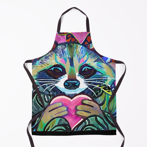 Item preview, Digital Painting Raccoon Holding A Heart, Love Valentine Day Gift designed and sold by TMelonShop.