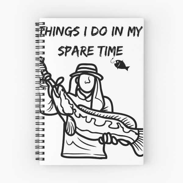 Item preview, Things I Do In My Spare Time Funny Fishing  Sticker designed and sold by BestArtDZ.