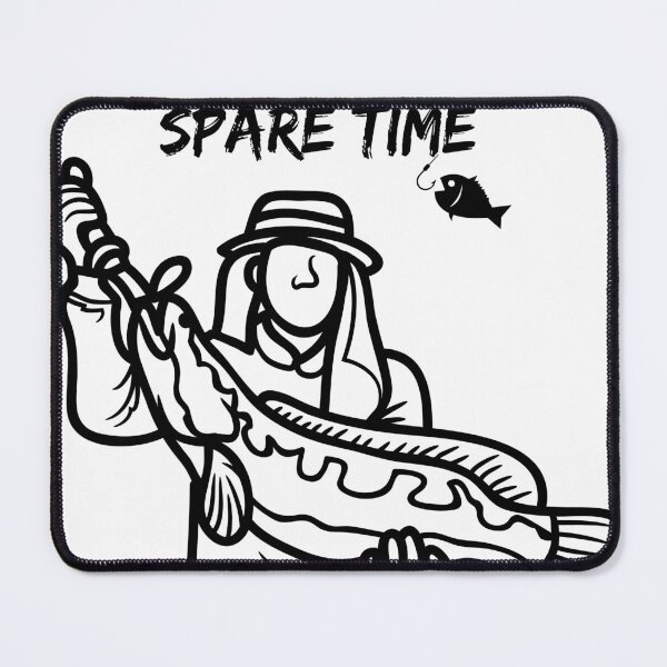 Item preview, Things I Do In My Spare Time Funny Fishing Sticker designed and sold by BestArtDZ.